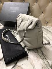 YSL Loulou Puffer Small Bag 577476 Apricot 29cm - 3