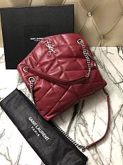 YSL Loulou Puffer Small Bag 577476 Red 29cm - 3