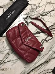 YSL Loulou Puffer Small Bag 577476 Red 29cm - 5
