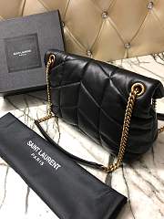 YSL Loulou Puffer Small Bag Gold Hardware 577476 Black 29cm - 2