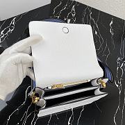 Prada Gold Hardware Calfskin Leather White 1BD102 20cm - 5