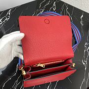 Prada Gold Hardware Calfskin Leather Red 1BD102 20cm - 4