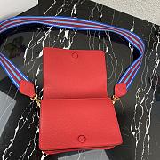 Prada Gold Hardware Calfskin Leather Red 1BD102 20cm - 6