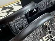 Chanel Shopping Bag Black Canvas 38cm - 5