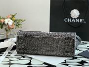 Chanel Shopping Bag Black Canvas 36cm - 4
