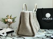 Chanel Shopping Bag Gray Canvas 38cm - 6