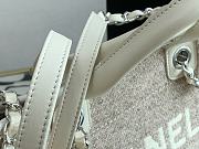 Chanel Shopping Bag Gray Canvas 38cm - 5