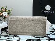 Chanel Shopping Bag Gray Canvas 38cm - 2