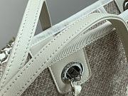 Chanel Shopping Bag Gray Canvas 36cm - 5