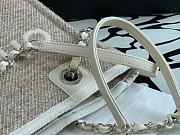 Chanel Shopping Bag Gray Canvas 28cm - 2