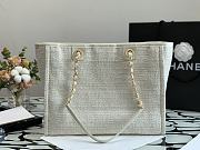 Chanel Shopping Bag Beige Canvas 36cm - 2