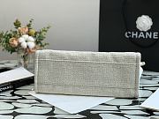 Chanel Shopping Bag Beige Canvas 36cm - 4