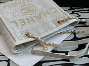 Chanel Shopping Bag Beige Canvas 28cm - 2