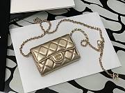 Chanel Original Grained Calfskin Waist Bag Gold 81081 11cm - 1