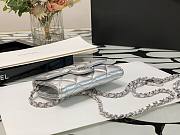 Chanel Original Grained Calfskin Waist Bag Silver 81081 11cm - 2