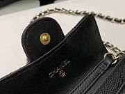 Chanel Original Grained Calfskin Waist Bag Black 81081 11cm - 2