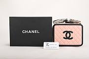 Chanel Caviar Quilted Small CC Filigree Vanity Case Pink VS08792 25cm - 4