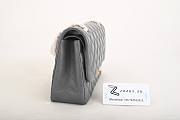 Chanel Lambskin Classic Flap Bag Grey A01112 VS00884 25cm - 5