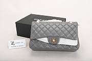 Chanel Lambskin Classic Flap Bag Grey A01112 VS00884 25cm - 3
