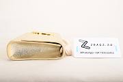 YSL SUNSET Chain Wallet Crinkled Metallic Gold Hardware 4854 17cm - 2