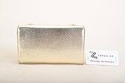 YSL SUNSET Chain Wallet Crinkled Metallic Gold Hardware 4854 17cm - 3
