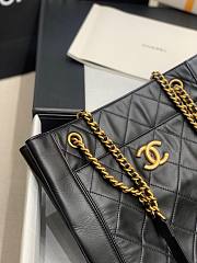 Chanel Shopping Bag Calfskin Gold Accessories 35700 30cm - 4