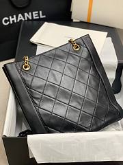 Chanel Shopping Bag Calfskin Gold Accessories 35700 30cm - 2