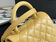 Chanel Coco Handle Mini Yellow 99003 19cm - 5