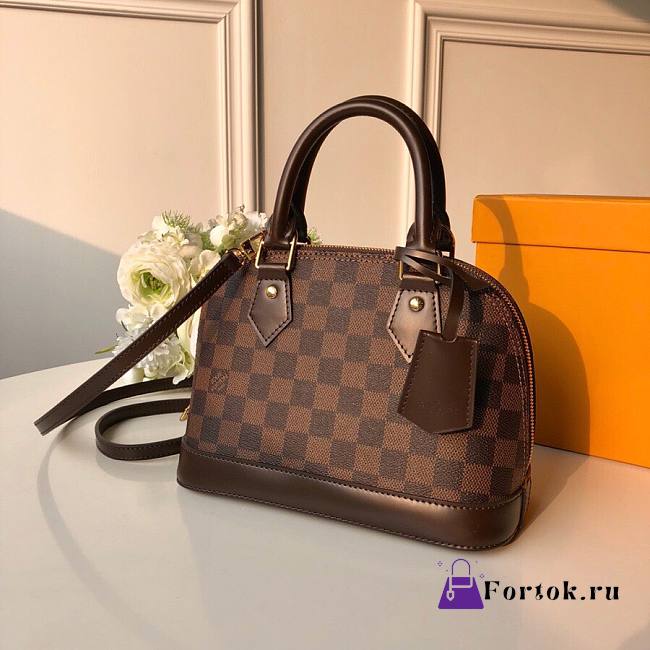 Louis Vuitton Alma BB Damier Ebene Canvas N41221 25cm - 1