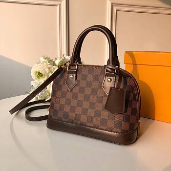 Louis Vuitton Alma BB Damier Ebene Canvas N41221 25cm