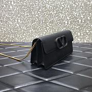 Valentino Gold Chain Bag Black 061# 20cm - 6