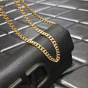 Valentino Gold Chain Bag Black 061# 20cm - 4