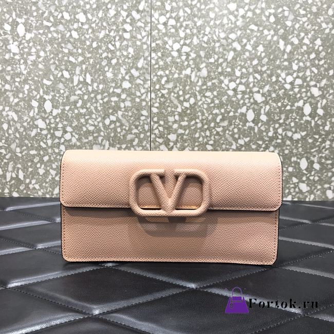 Valentino Gold Chain Bag Nude 061# 20cm - 1