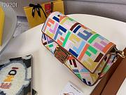 Fendi Baguette Embroidered Canvas Multicolor 980880 26cm - 5