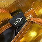 Fendi Baguette Embroidered Canvas Navy Blue 980880 26cm - 3