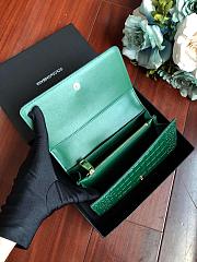 Dolce & Gabbana Crocodile Embossed Chain Bag Green 19cm - 3