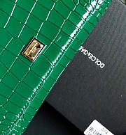 Dolce & Gabbana Crocodile Embossed Chain Bag Green 19cm - 5