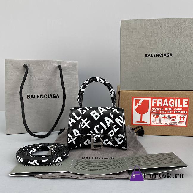 Balenciaga Hourglass Mini Handle Bag 92941 14cm - 1