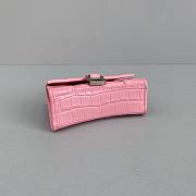 Balenciaga Hourglass Mini Handle Bag Crocodile Pink 92941 14cm - 2