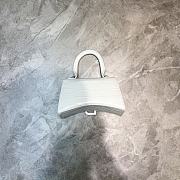 Balenciaga Hourglass Handle Bag Crocodile White 92940 21cm - 4