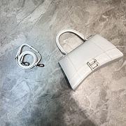 Balenciaga Hourglass Handle Bag Crocodile White 92942 23cm - 1