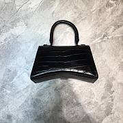 Balenciaga Hourglass Handle Bag Crocodile Black 92942 24cm - 6