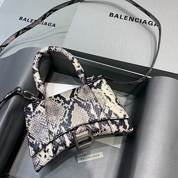 Balenciaga Hourglass Handle Bag Snake-Print 92940 19cm