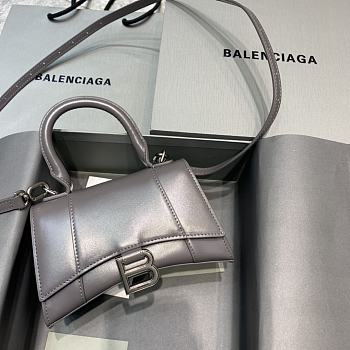 Balenciaga Hourglass Handle Bag Gray 92940 19cm