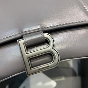 Balenciaga Hourglass Handle Bag Gray 92942 23cm - 3