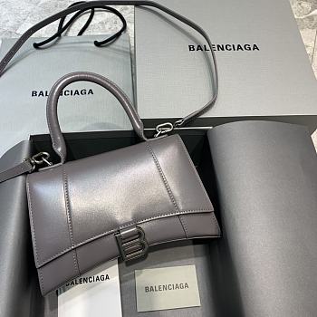 Balenciaga Hourglass Handle Bag Gray 92942 23cm