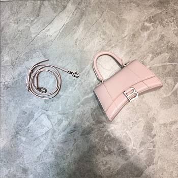 Balenciaga Hourglass Handle Bag Light Pink 92940 21cm