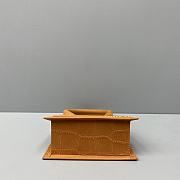 Jacquemus Small Le Grand Chiquito Crocodile Orange 2044 18cm - 3