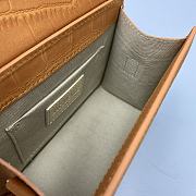 Jacquemus Small Le Grand Chiquito Crocodile Orange 2044 18cm - 6