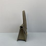 Jacquemus Small Le Grand Chiquito Crocodile Olive Green 2044 18cm - 3